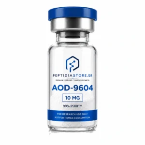 AOD-9604 Ελλάδα: ερευνητικό GH-derived πεπτίδιο σε 5mg και 10mg. Δείτε τιμή, τεχνικά στοιχεία, μοριακό προφίλ και διαθέσιμα COA.