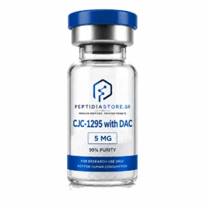 CJC-1295 με DAC Ελλάδα σε 5mg. Δείτε τιμή, τεχνικά στοιχεία, προφίλ GHRH, Drug Affinity Complex, ερευνητική κατάσταση και διαθέσιμο COA.